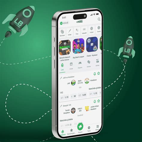 Sports betting at Linebet mobile app betting site in Uzbekistan.